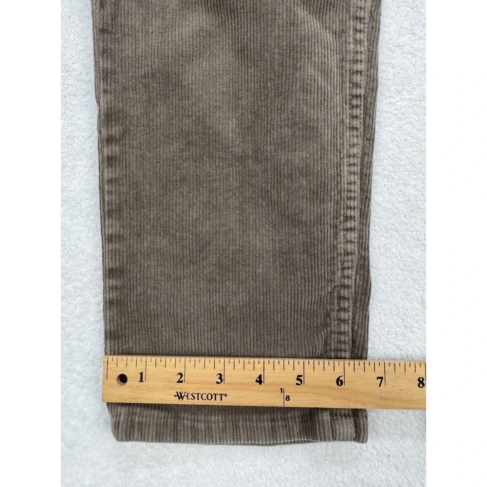 Normal Brand Corduroy Pants Men 34x34 Brown Straight Wale‎ Cord 5 Pocket